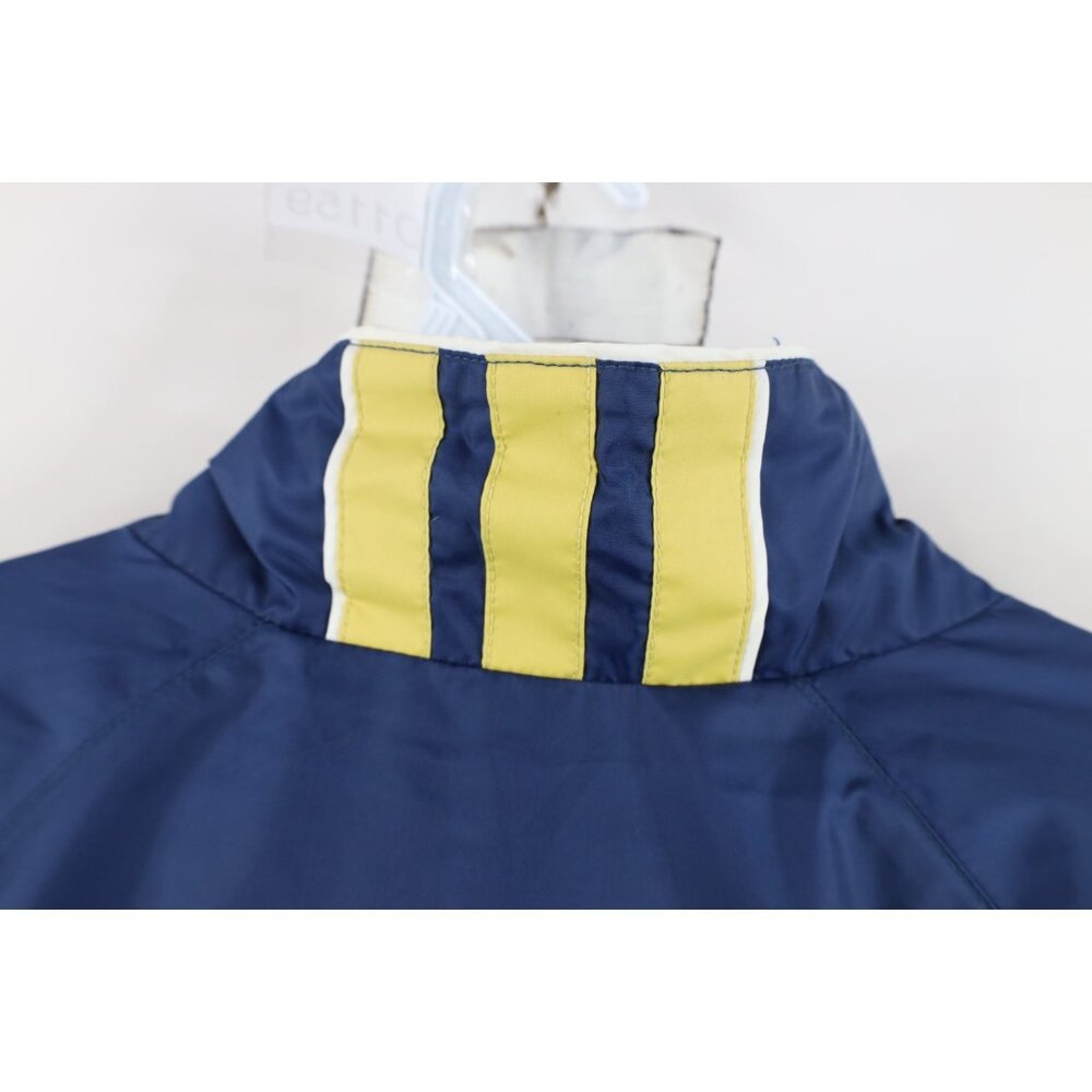 Vintage Adidas Mens Size XL Notre Dame University Lined Windbreaker Jacket Blue - Picture 14 of 16